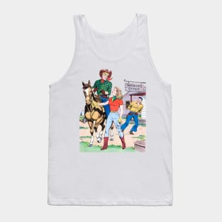 Prisoner Cowboy Western Retro Comic Tank Top